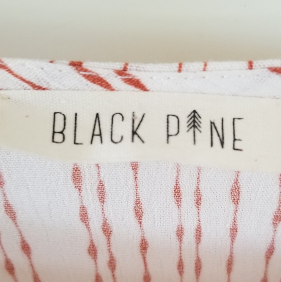 NWT! Böhme S/S Pattern Rust/Cream Knot Top Blouse - Picture 8 of 12